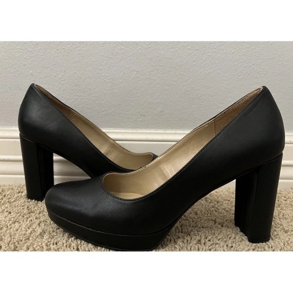 New NATURALIZER Berlin Black Leather Dress Pumps Sz 7.5 M - Picture 6 of 6